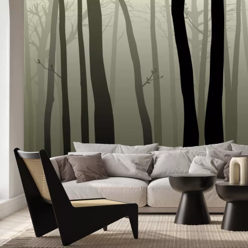 Sticker Vector illustratie van de bossen