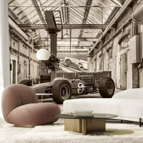 Fotobehang Vintage sportwagen