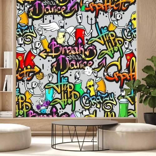 Fotobehang Straatkunst met inscripties