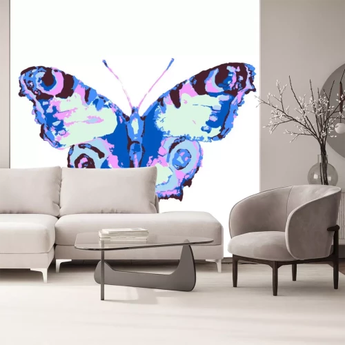 Sticker Designer vlinder op witte achtergrond