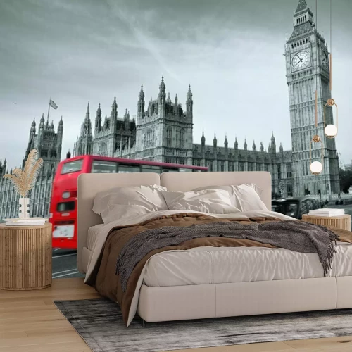 Fotobehang Londense bus