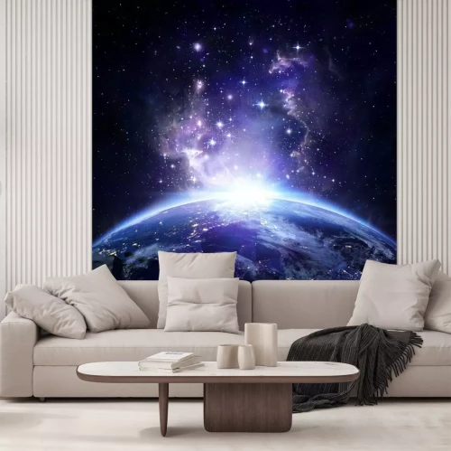 Fotobehang Aarde-uitzicht vanuit de ruimte 's nachts - VS