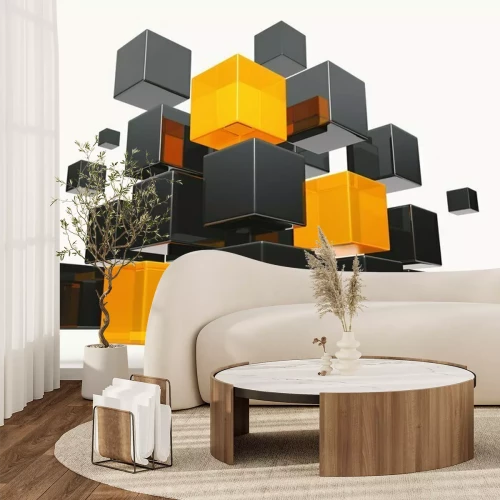 Fotobehang 3D kubuspatroon