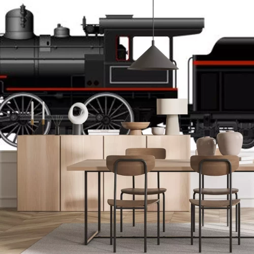 Sticker de oude stoomlocomotief