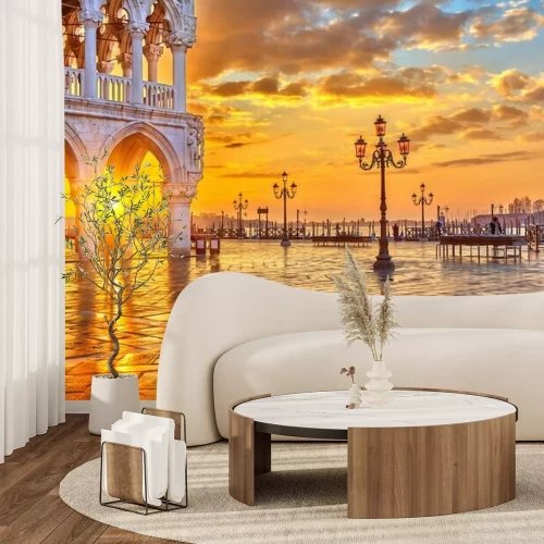 Fotobehang Venetië bij zonsopgang