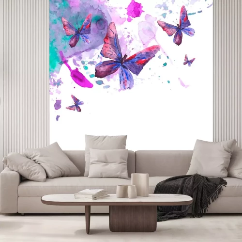 Sticker Abstract vlinderpatroon