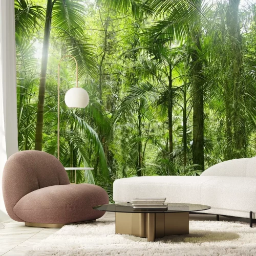 Fotobehang Tropische vegetatie in het regenwoud