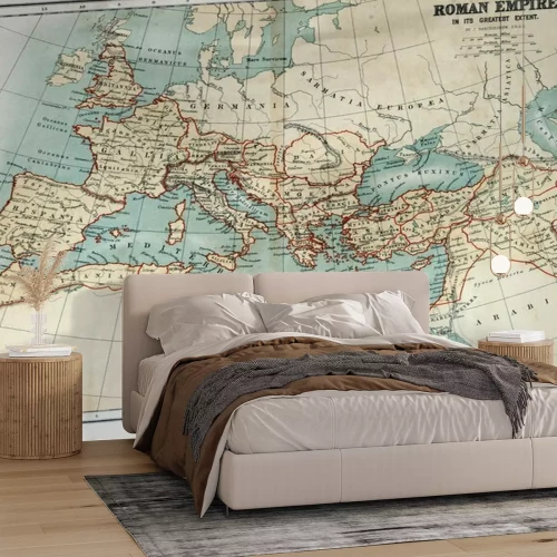Fotobehang Antieke kaart van het Romeinse Rijk