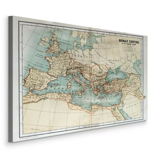 Canvas Antieke kaart van het Romeinse Rijk