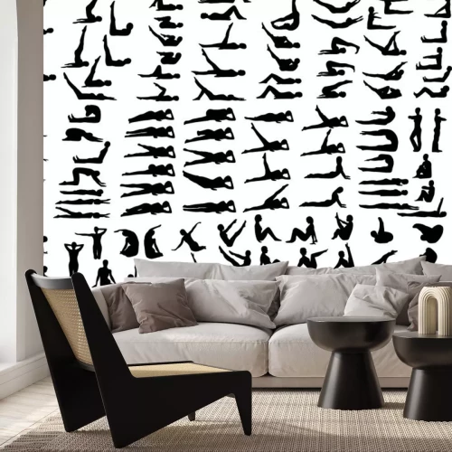 Sticker Pilates poseert pak