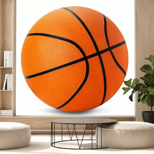 Sticker Basketball ball isolated on the white background