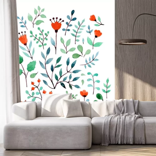 Sticker florale achtergrond