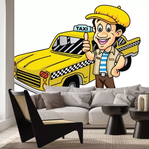 Sticker Taxi Driver