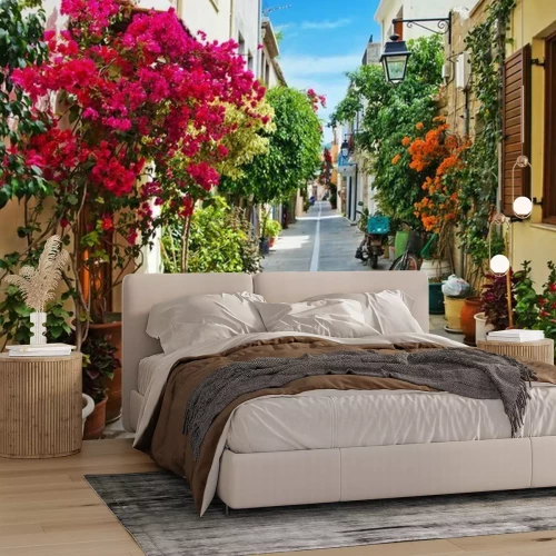 Fotobehang Smalle straat in Rethymnon