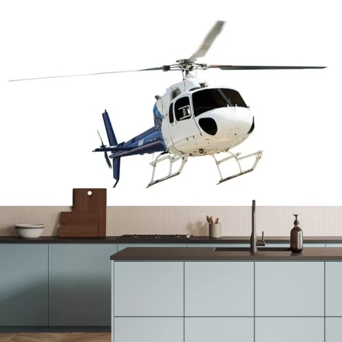 Sticker Helikopter met werkende propeller
