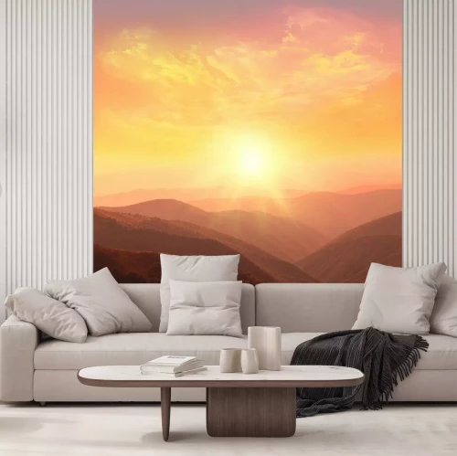 Fotobehang Majestueuze zonsondergang