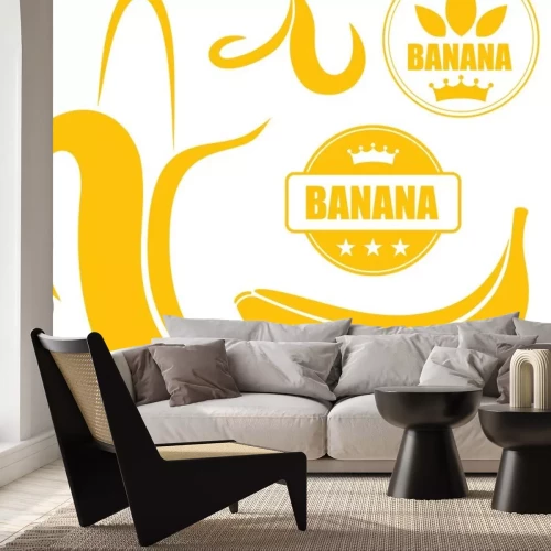 Sticker Tweekleurige bananen