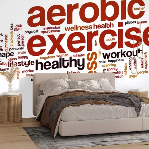 Sticker Aerobic oefening word cloud