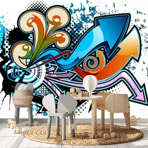 Fotobehang Abstracte graffiti