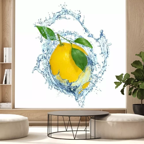 Fotobehang Citroen in water