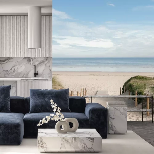 Fotobehang Ingang naar het strand