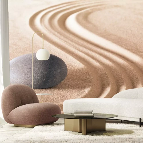 Sticker Zen stenen tuin