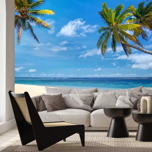 Fotobehang Tropisch strand in Mauritius