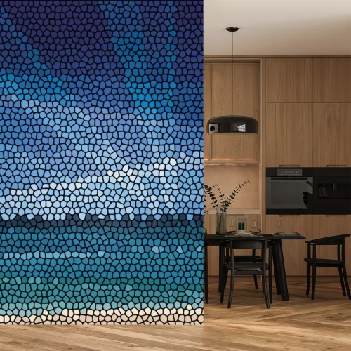 Sticker Mozaïek met een zeepanorama