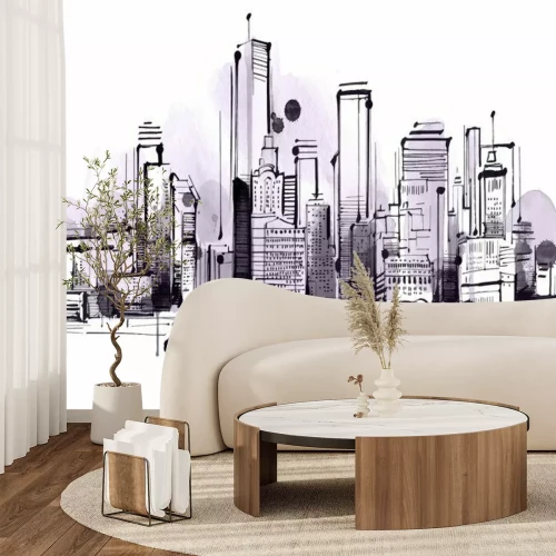 Sticker Horizon van de Stad