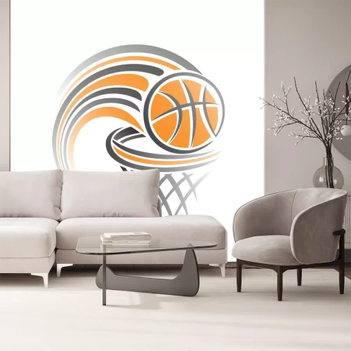 Sticker Het beeld van een basketbal bal