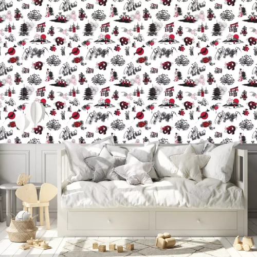 Behang Het naadloze patroon van de Japanse