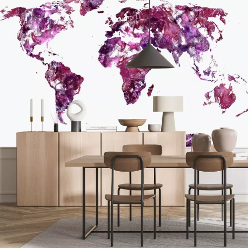 Sticker World Map Illustratie