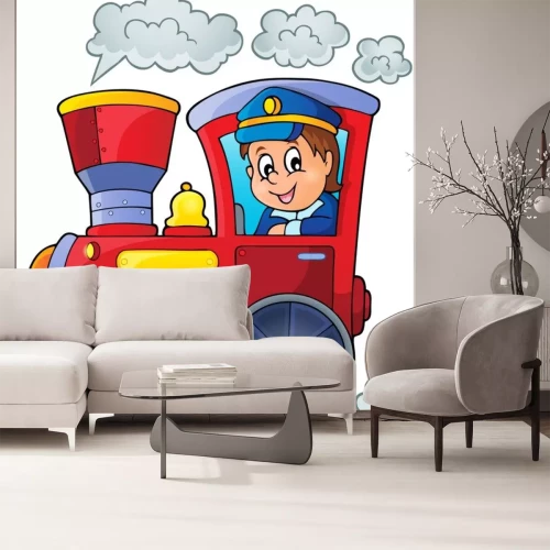 Sticker Afbeelding met trein thema 1