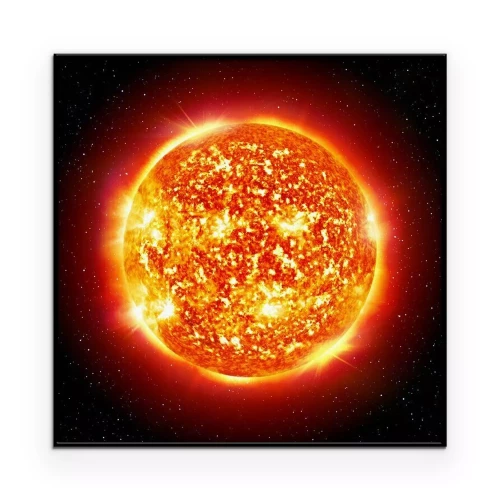 Poster Close-up illustratie van de zon