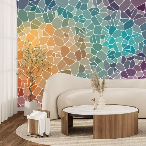 Sticker Kleurrijke abstracte mozaïek achtergrond