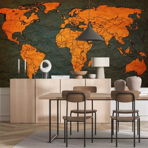 Sticker sri lanka grondgebied op wereldkaart