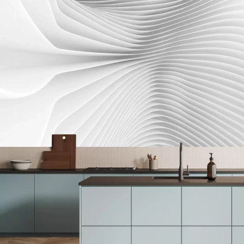 Fotobehang Golven van lijnen op een achtergrond