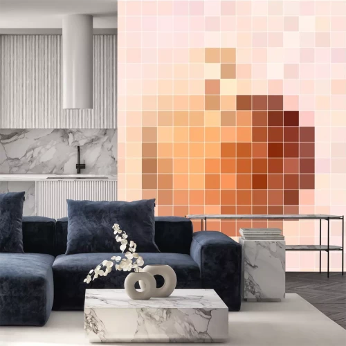 Sticker Apple gerangschikt van pixels