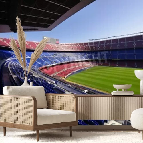 Fotobehang Lege tribunes in het stadion