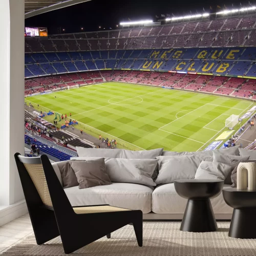 Fotobehang Het Camp Nou-stadion is leeg.