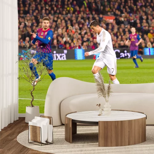 Fotobehang Heftig sportduel