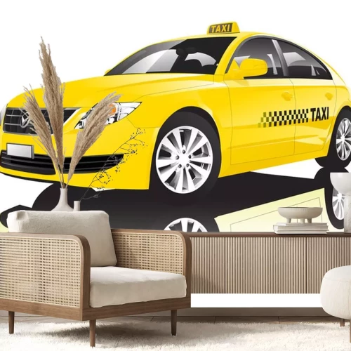 Sticker Car Cab Taxi Openbare Shiny optreden Concept