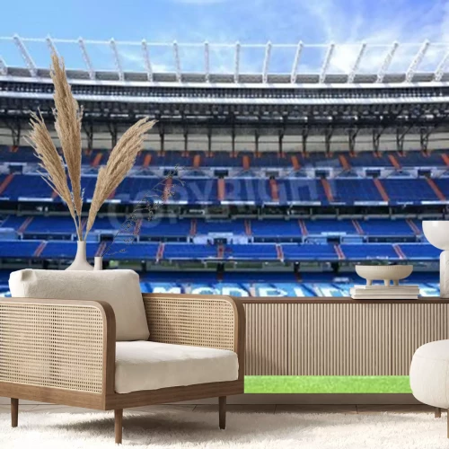 Fotobehang Santiago Bernabéu op een zonnige dag