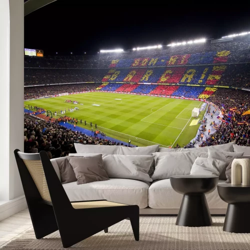 Fotobehang Panorama van het stadion van Barcelona