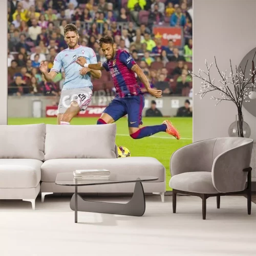 Fotobehang Neymar vecht voor de bal