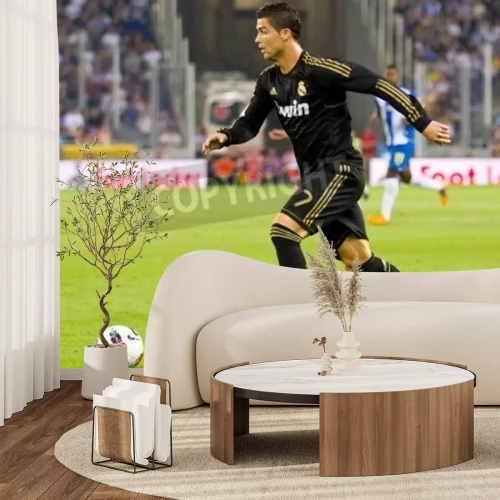 Fotobehang Ronaldo op het punt om te schieten