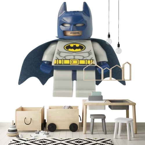 Sticker Superheld Batman-figuur gemaakt van LEGO-stenen