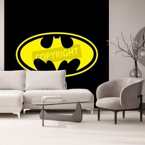 Fotobehang Het symbool van de man-vleermuis