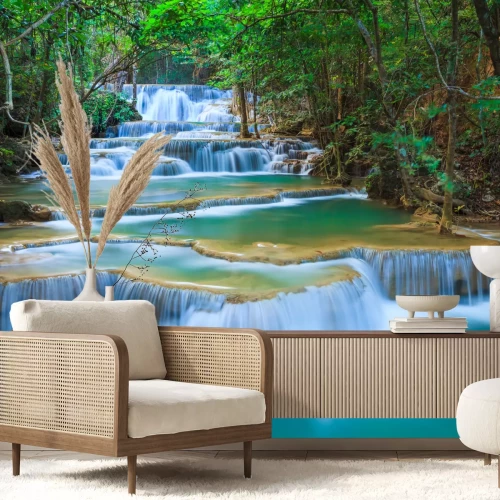 Fotobehang Een pittoreske waterval in Thailand