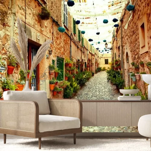 Fotobehang Straat in Valldemossa dorp